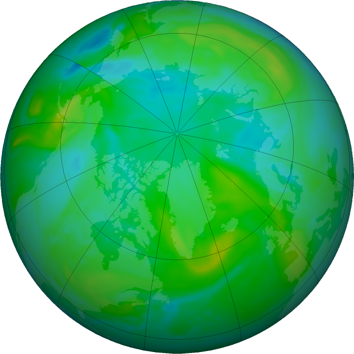 Arctic ozone map for 17 August 2022